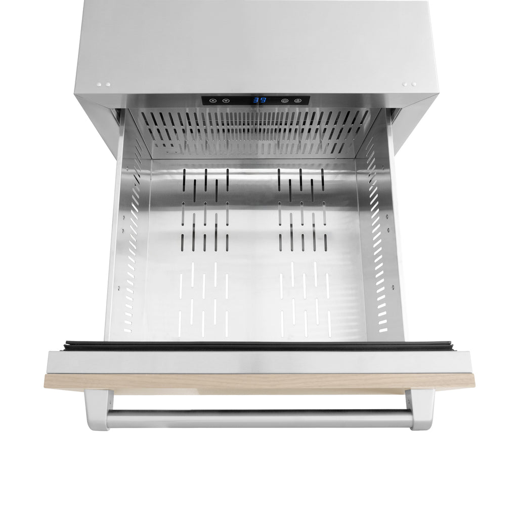 ZLINE 24 in. Refrigerator Drawer 168 Can Capacity Outdoor Rated Panel Ready Touchstone Series (RDSPO-24)