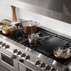 ZLINE 60 in. Professional Gas Range with Brass Burners and 7.6 cu. ft. Electric Oven in Stainless Steel (RA-BR-60)