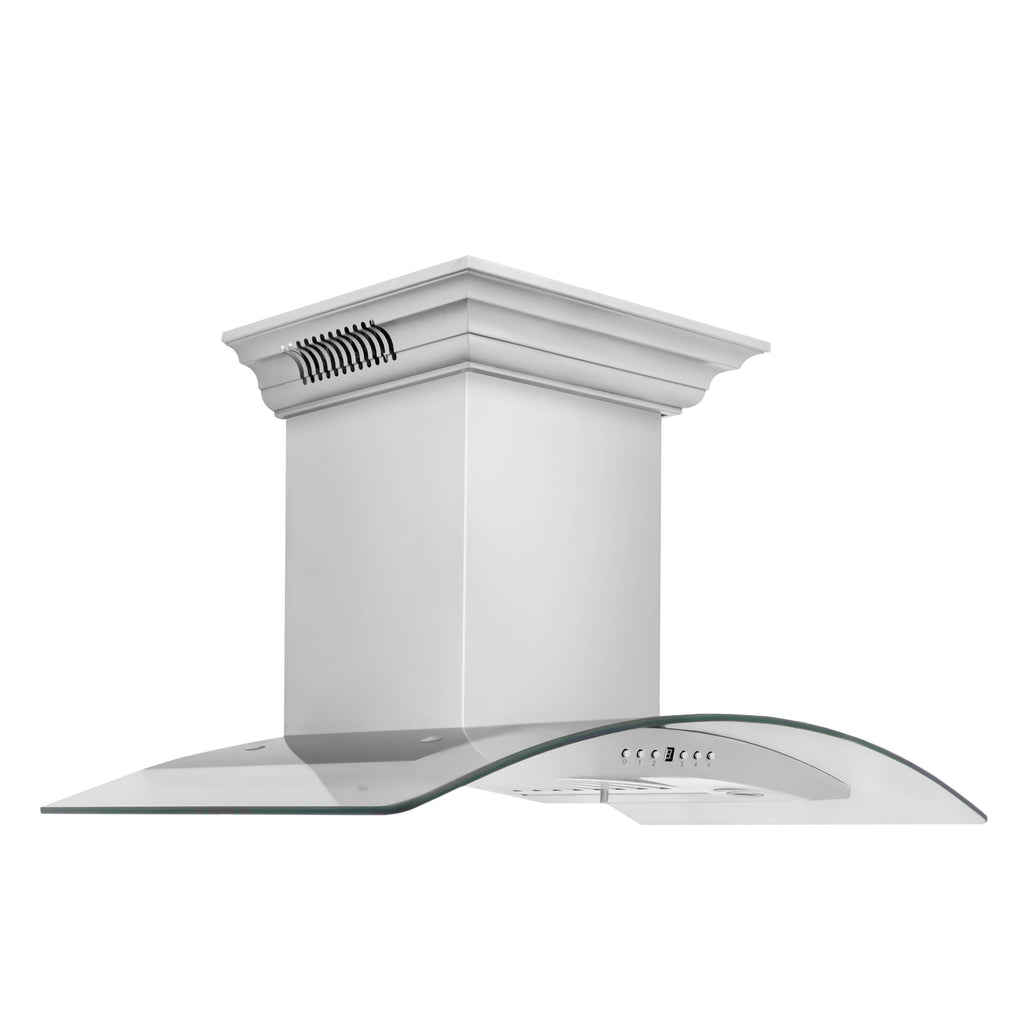 ZLINE 48 in. Wall Mount Range Hood with CrownSound® Bluetooth Speakers, Stainless Steel (773.99)