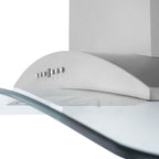 ZLINE 30 Inch Wall Mount Range Hood Convertible Vent Stainless Steel & Glass 400 CFM (KN-30)