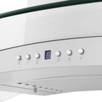 ZLINE 30 in. Wall Mount Range Hood Convertible Vent Stainless Steel & Glass (KN4-30)