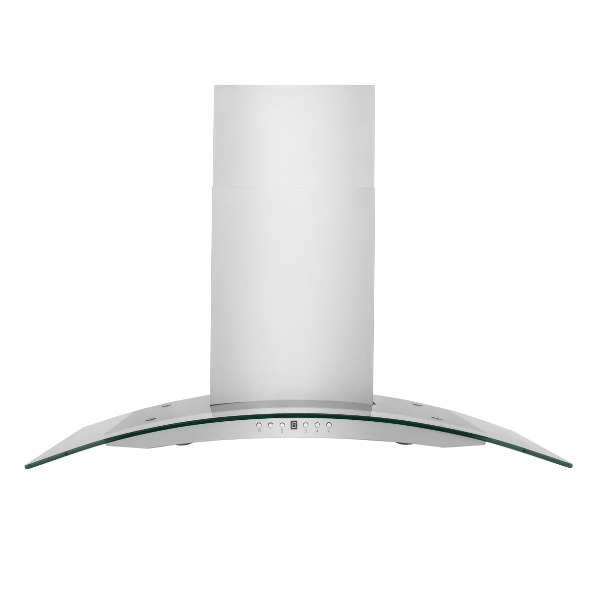 ZLINE 36 in Wall Mount Range Hood Convertible Vent Stainless Steel & Glass 4-Speed 700 CFM (KN4-36)
