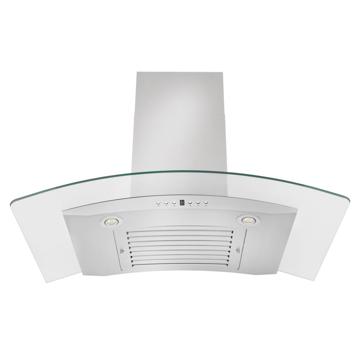 ZLINE 48 in. Wall Mount Range Hood Convertible Stainless Steel & Glass 4-Speed 400 CFM (KN4-48)