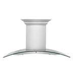 ZLINE 36 in. Wall Mount Range Hood Stainless Steel 400 CFM CrownSound Bluetooth Speakers 4-Speed (KN4CRN-BT-36)