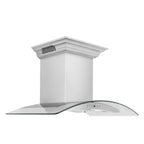 ZLINE 36 in. Wall Mount Range Hood Stainless Steel 400 CFM CrownSound Bluetooth Speakers 4-Speed (KN4CRN-BT-36)