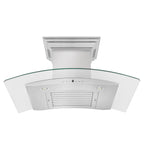ZLINE 36 in. Wall Mount Range Hood Stainless Steel 400 CFM CrownSound Bluetooth Speakers 4-Speed (KN4CRN-BT-36)