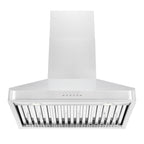 ZLINE 30 in. Wall Mount Range Hood – Alpine Series – Stainless Steel – 500 CFM Ducted Ventilation (ALP100WL-30)