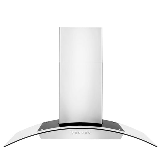 ZLINE 36 in. Wall Mount Range Hood Stainless Steel Ducted Vent 400 CFM Alpine Series (ALP70WL-36)