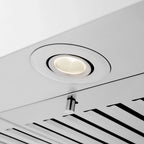 ZLINE 42" Wall Mount Range Hood Stainless Steel Convertible Vent with Crown Molding (KECRN-42)