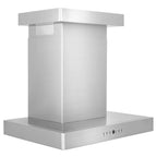 ZLINE 42" Wall Mount Range Hood Stainless Steel Convertible Vent with Crown Molding (KECRN-42)