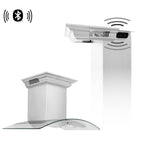 ZLINE 48 in. Wall Mount Range Hood with CrownSound® Bluetooth Speakers, Stainless Steel (773.99)