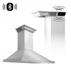 ZLINE 30 Inch Wall Mount Range Hood Stainless Steel Built-in Bluetooth Speakers 400 CFM (KBCRN-BT-30)