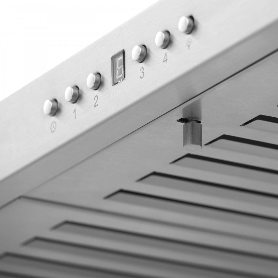ZLINE 42 in. Wall Mount Range Hood Stainless Steel 400 CFM CrownSound Bluetooth Speakers (KBCRN-BT-42)
