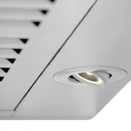 ZLINE 42 in. Wall Mount Range Hood Stainless Steel 400 CFM CrownSound Bluetooth Speakers (KBCRN-BT-42)