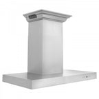 ZLINE 48 in Wall Mount Range Hood Stainless Steel 400 CFM CrownSound Bluetooth Speakers (KECRN-BT-48)