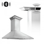 ZLINE 30 in. Wall Mount Range Hood with Bluetooth Speakers, Stainless Steel, KL2CRN-BT-30