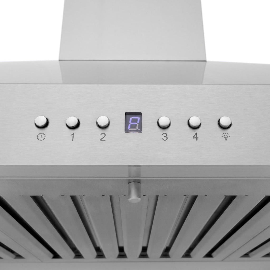 ZLINE 36 Inch Wall Mount Range Hood 400 CFM Convertible Vent Stainless Steel (KL3-36)
