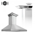 ZLINE 36 in Wall Mount Range Hood 400 CFM Stainless Steel with CrownSound Bluetooth Speakers (KL3CRN-BT-36)