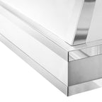 ZLINE 30 Inch Wall Mount Range Hood Satin Stainless Steel Mirror Accents Designer Series (655MR-30)