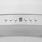 ZLINE 36 in. Wall Mount Range Hood Stainless Steel 400 CFM CrownSound Bluetooth Speakers 4-Speed (KN4CRN-BT-36)