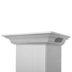 ZLINE 36 in. Wall Mount Range Hood 400 CFM Stainless Steel Bluetooth CrownSound Speakers (KNCRN-BT-36)