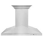 ZLINE 36 in. Island Mount Range Hood 400 CFM Stainless Steel CrownSound Bluetooth Speakers (GL1iCRN-BT-36)