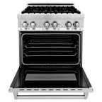 ZLINE Package - 30" Dual Fuel Range, Over The Range Microwave, Dishwasher