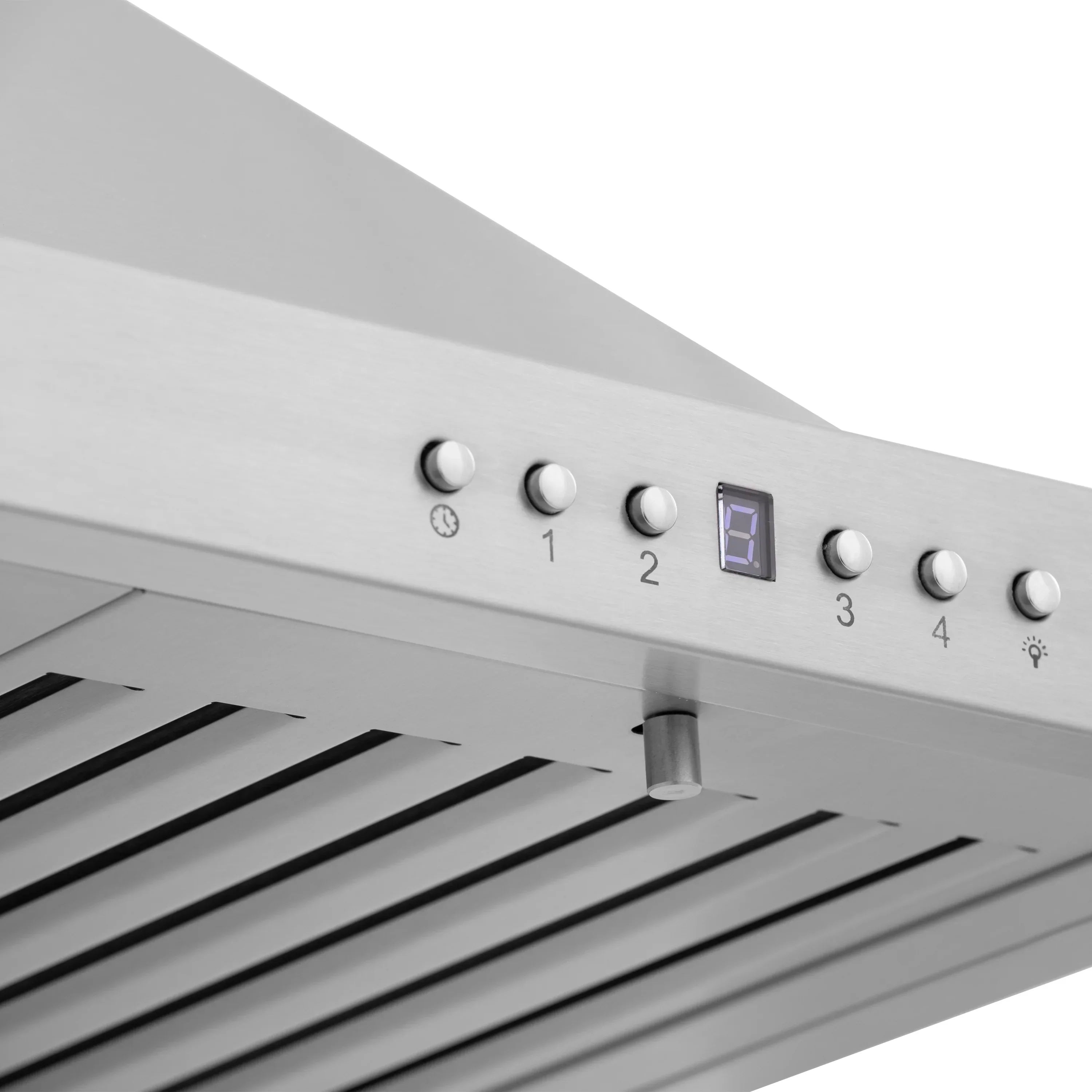 ZLINE 48 in. Wall Mount Range Hood Stainless Steel Convertible Vent 4-Speed KB-48