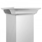 ZLINE 48 in Wall Mount Range Hood Stainless Steel CrownSound Bluetooth Speakers KL2CRN-BT-48