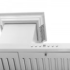 ZLINE 24-Inch Wall Mount Range Hood Stainless Steel Bluetooth CrownSound Built-In Speakers (KBCRN-BT-24)