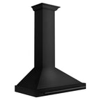 ZLINE 36 in. Wall Mount Range Hood 400 CFM Convertible Black Stainless Steel (BSKB4X-36)