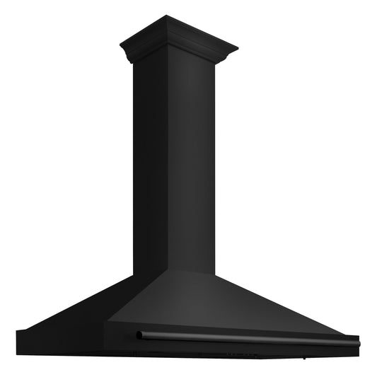 ZLINE 48 Inch Wall Mount Range Hood 400 CFM Convertible Black Stainless Steel (BSKB4X-48)