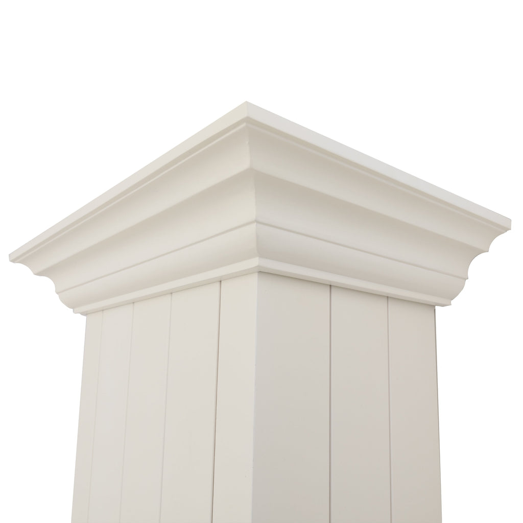 ZLINE 30 in. Wall Mount Range Hood – Wooden Construction, Cottage White Finish (KPTT-30)