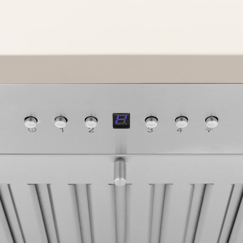 ZLINE 30 in. Wall Mount Range Hood – Wooden Construction, Cottage White Finish (KPTT-30)
