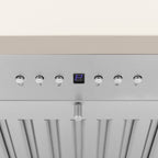ZLINE 48 in. Wall Mount Range Hood Wooden White Finish Kitchen Vent Hood (KPTT-48)
