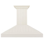 ZLINE 48 in. Wall Mount Range Hood Wooden White Finish Kitchen Vent Hood (KPTT-48)