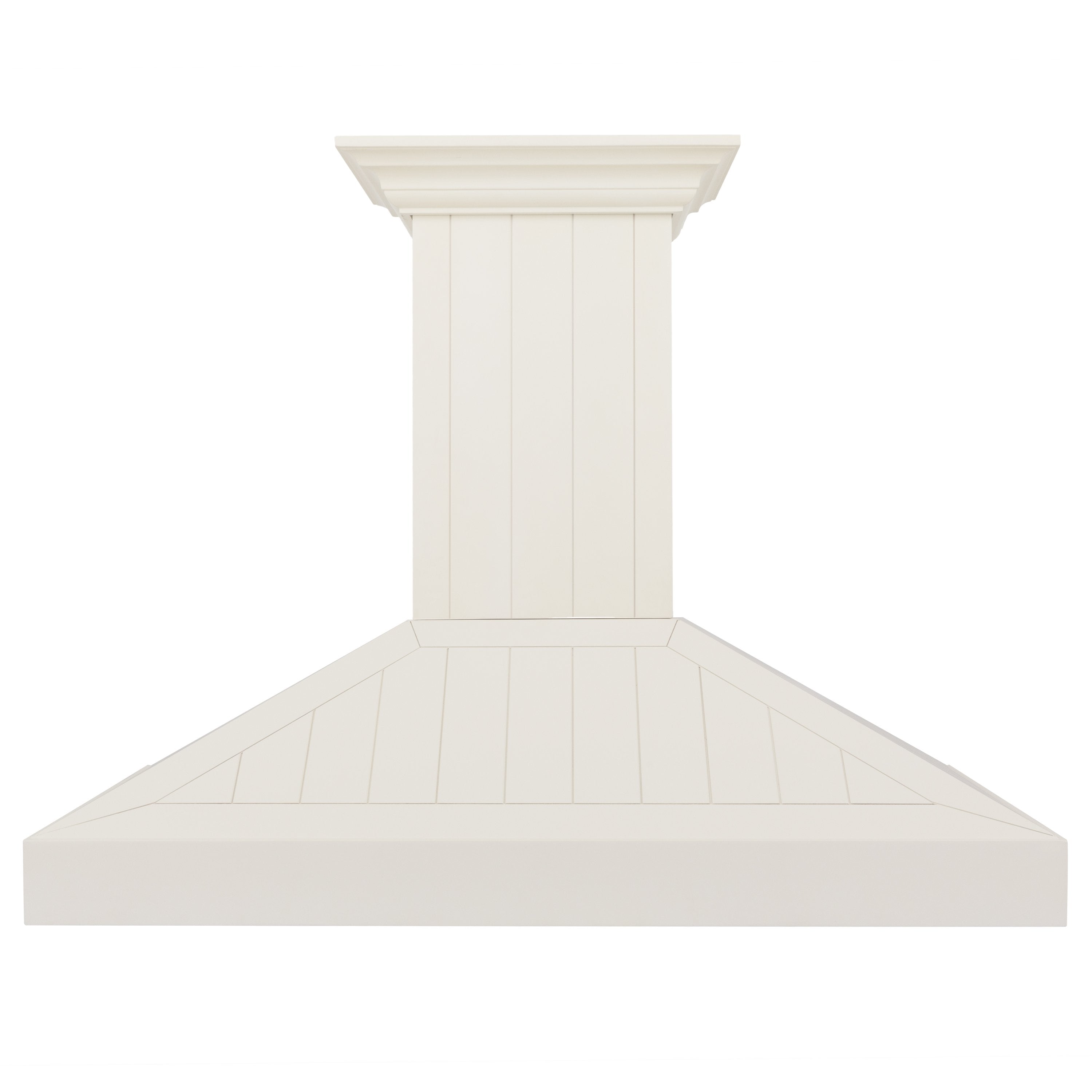 ZLINE 48 in. Wall Mount Range Hood Wooden White Finish Kitchen Vent Hood (KPTT-48)