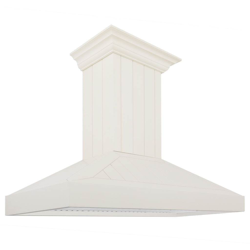 ZLINE 30 in. Wall Mount Range Hood – Wooden Construction, Cottage White Finish (KPTT-30)