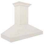 ZLINE 48 in. Wall Mount Range Hood Wooden White Finish Kitchen Vent Hood (KPTT-48)