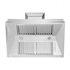 ZLINE 30 in. Wall Mount Range Hood 700 CFM Satin Stainless Steel Designer Series Ducted Vent (8656S-30)