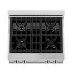 ZLINE 30" Rangetop in Stainless Steel with 4 Gas Burners and Griddle, RT-GR-30