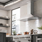 ZLINE Appliance Package - 48" Rangetop With 7 Gas Burners, Range Hood in Satin Stainless Steel, 2KP-RTSRH48
