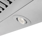 ZLINE 48 Inch Wall Mount Range Hood Convertible Vent Satin Stainless Steel Designer Series (8KBS-48)