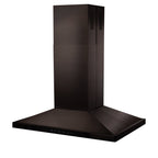 ZLINE 30 in. Island Mount Range Hood with CrownSound Bluetooth Speakers, Black Stainless Steel, 400 CFM (BSGL2iNCRN-BT-30)