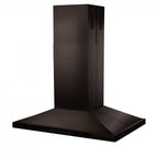 ZLINE 36 in Island Range Hood 400 CFM Black Stainless Steel Convertible Ventilation (BSGL2iN-36)