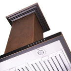 ZLINE 30 in. Island Range Hood, Hand-Hammered Copper Finish, 30 Inch Kitchen Vent Hood (8GL2Hi-30)