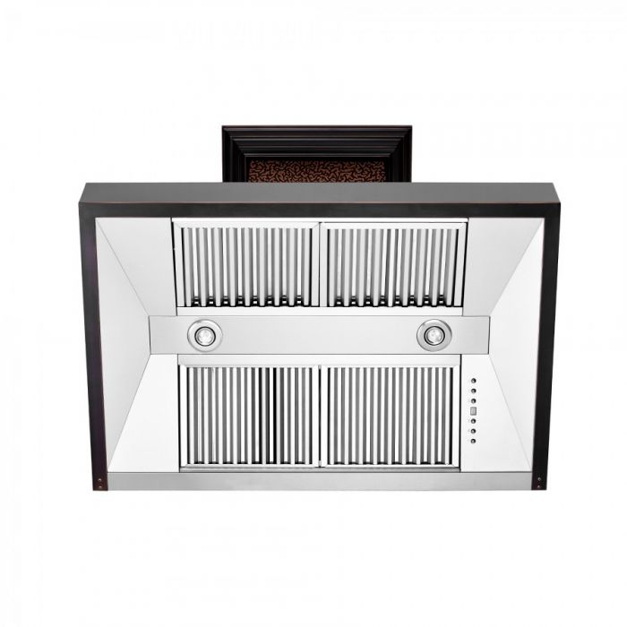 ZLINE 30 in. Wall Mount Range Hood 400 CFM Hand-Hammered Copper Finish (655-HBXXX-30)