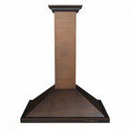 ZLINE 30 in Wall Mount Range Hood Hand-Hammered Copper Finish Stainless Steel 400 CFM (8KBH-30)