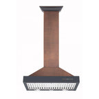ZLINE 30 in. Wall Mount Range Hood Hand-Hammered Copper Finish 700 CFM (KB2-HBXXX-30)