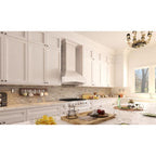 ZLINE 36 in. Wall Mount Range Hood Designer Wooden Cottage White (321TT-36)